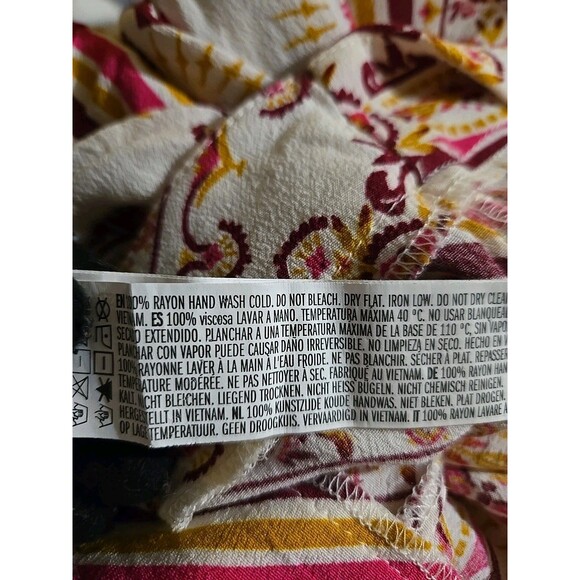 Forever 21 Bohemian Colorful Harem Festival Wide-Leg Pants Size Medium - Picture 12 of 12